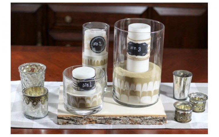 Rustic Farmhouse Centerpiece with Scenic Sand